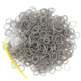 3000PCS Loom Rubber Bands Kit with 75 Clips,5 Hooks, Premium Bracelet Making Kit for Kids Weaving DIY Crafting Gift(Grey)