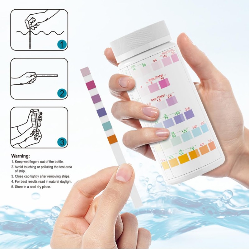 BCHKO 100pcs 9-in-1 Drinking Water Test Strips Water Tester for