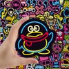 100Pcs Neon Stickers,Waterproof Vinyl Stickers Pack for Water Bottles Skateboard