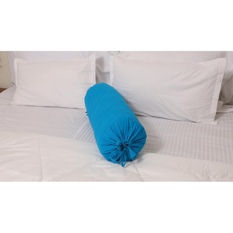 SAFFRON HANDICRAFTS Bolster Pillow Cover ,Cotton with Draw String Closure