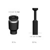 30 pcs 1/4 inch Pneumatic Cap Style Plug Fitting,Push-to-Connect Fitting