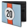 Yoshi Race Car Livery #20 Men's Leather Wallet, Genuine Blue