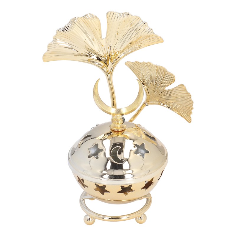 Candle Holder Arabian Star Moon Ginkgo Shape Metal Candle Holder