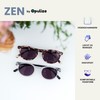 OPULIZE Zen Sun Reader Glasses Small Round Frame Spring Hinges