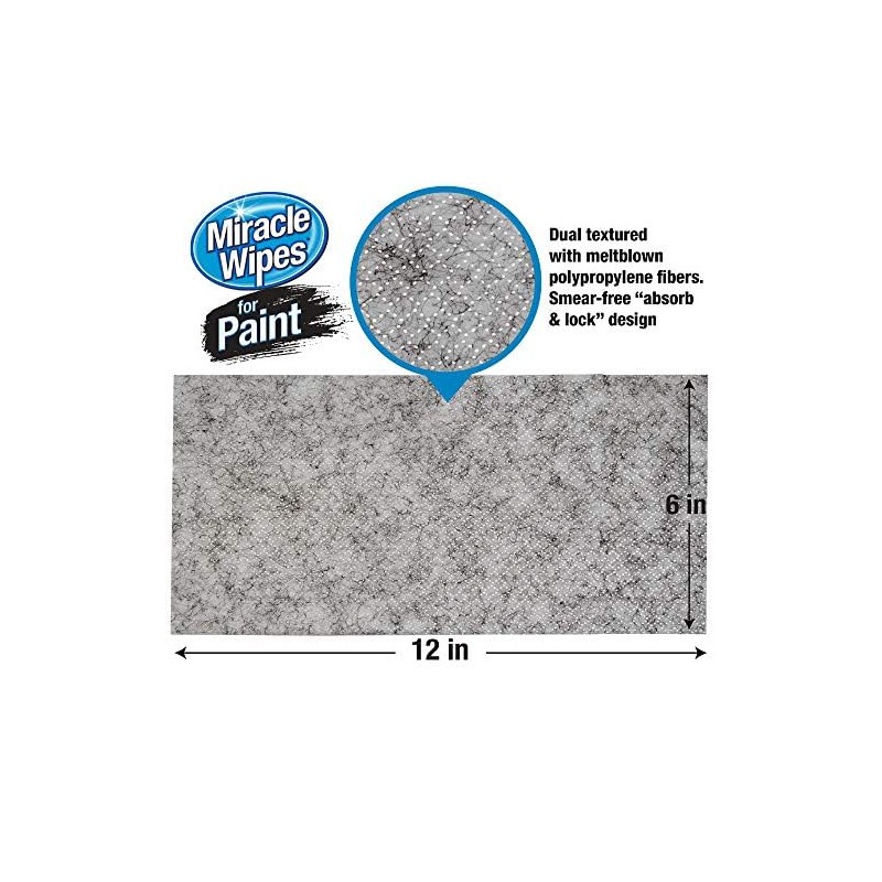 MiracleWipes for Paint Prep & Cleanup, Remove Tough Grime Build-Up,