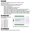 9 Modes LED Motion Sensor Stair Light Controller DC12-24V Speed