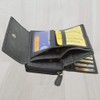 Women's Purse, Wild Leather, in 9 Colours Rfid Black Damen