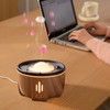 Aromatherapy Humidifier 300ml Timer Wood Grain Essential Oil Diffuser Cool