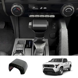 BORUIEN for Toyota Tacoma 2024 2025 and 4Runner 2025 Interior Accessories Center Console ABS Gear Shift Decor Cover Dashboard Trim (Carbon Fiber Grain, Gear Shift Decor)
