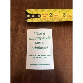 Patagonia Takayna Save The Rainforest Decal/Sticker Approx 2”x 3”