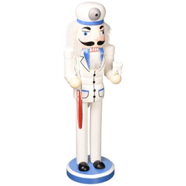 Santa's Workshop Dentist Nutcracker, 14" Tall, Blue/White