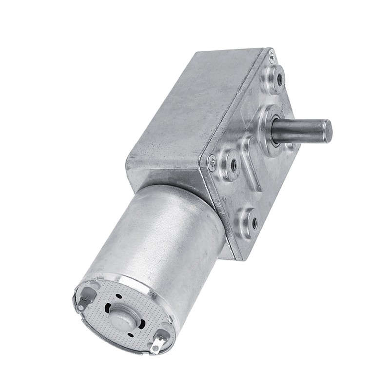 Reversible High Torque Worm Geared Motor DC 12V Reduction Motor(5RPM)
