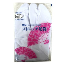 Toray Sutorettitabi Stretch Fit Tabi, White, white