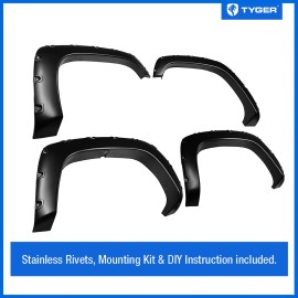 TYGER Bolt-Riveted Style Fender Flare fit C/K Suburban Blazer Yukon Tahoe