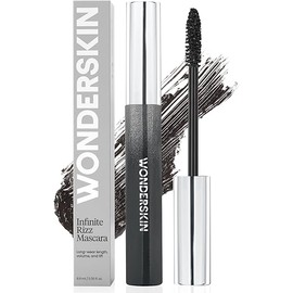 Wonderskin Infinite Rizz Mascara - Black Mascara For Volume And Length, Long-Wear, Smudge-Proof & Water-Resistant Volumizing Lash Makeup (Black)