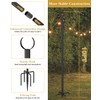 Tigerden 10Ft String Light Poles for Grass & Soil, Outdoor