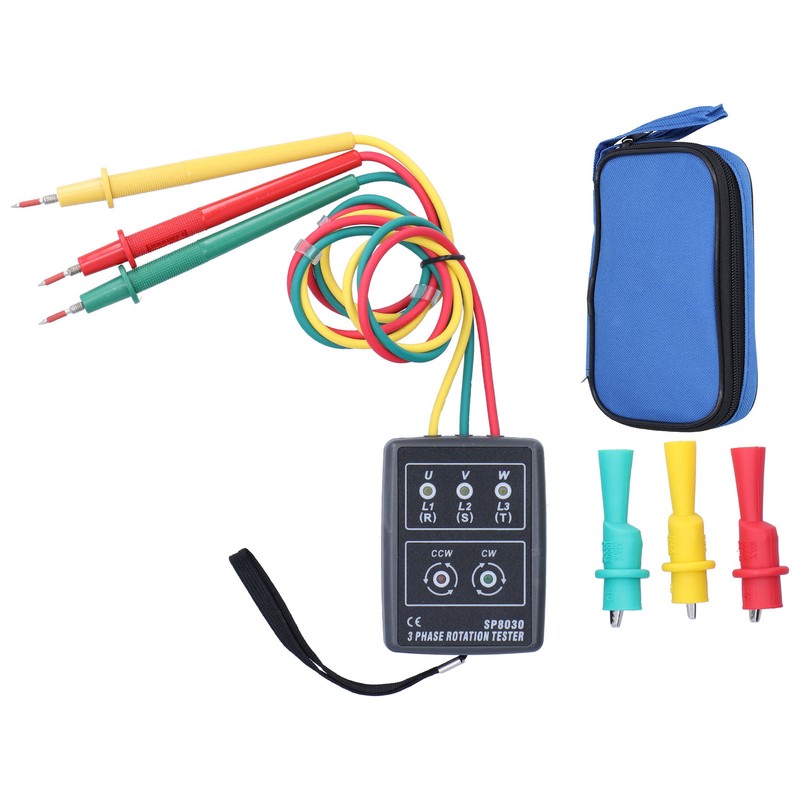 SP8030 3 Phase Rotation Meter High Accuracy Portable Industrial Phase