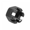 sourcing map M14x1.5mm Hexagon Slotted Nut, Grade 4.8 Carbon Steel