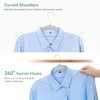 NCXTKJ Heavy Duty Suit Hangers 30 Pack, Non-Slip, 0.2'' Slim,