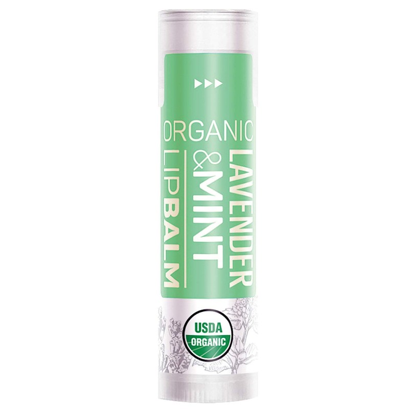 Alteya Organic Lip Balm, Lavender & Mint, 0.2 oz (4.5
