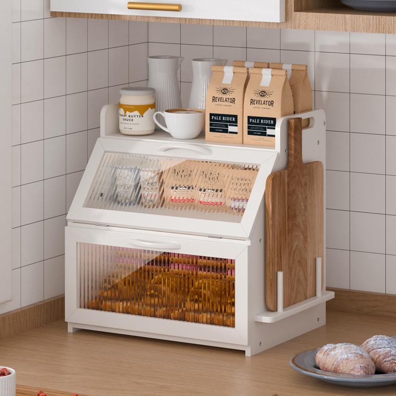 Bread Box, Bread Box for Kitchen Countertop, Large Bread Storage