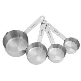 Alvinlite Measuring Cups, Set of 4 Stainless Steel Measuring Cups, Spoons for Kitchen Use
