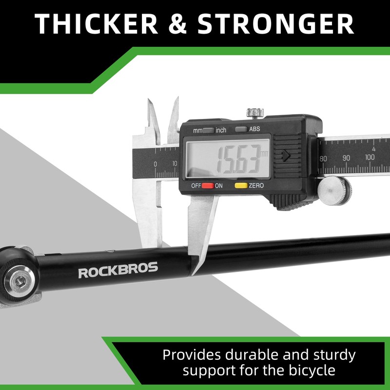 ROCKBROS Bike Kickstand Adjustable Aluminum Alloy Bicycle Side Stand for