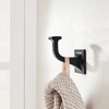 SAILING 5 Pack Coat Hooks - Matte Black Robe Hooks