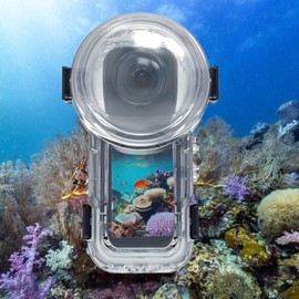 Dive Camera Case | Photography Protection Housing,197ft Protective Waterproof Shell with Anti-Fog Sheet for Camera Diving Women Snorkeling Underwater