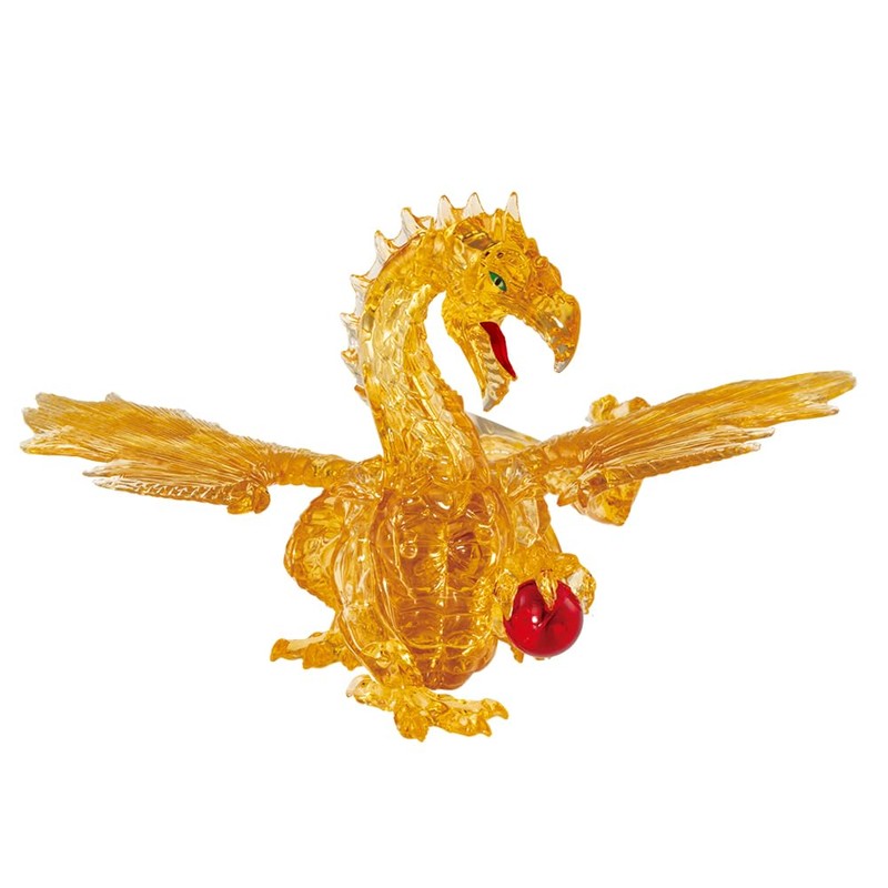 crystal puzzle golden dragon
