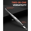 BEZOX 2 in 1 Cuticle Pusher and Trimmer with Fork