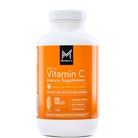 Vitamin C 1000mg with Citrus Bioflavonoids & Rose HIPS – Immune Support Antioxidant Supplement – 500 Tablets – High Potency Ascorbic Acid Formula for Daily Health
