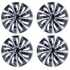 TSUINZ 4 Black Snap-On Wheel Covers for 16" Tires &