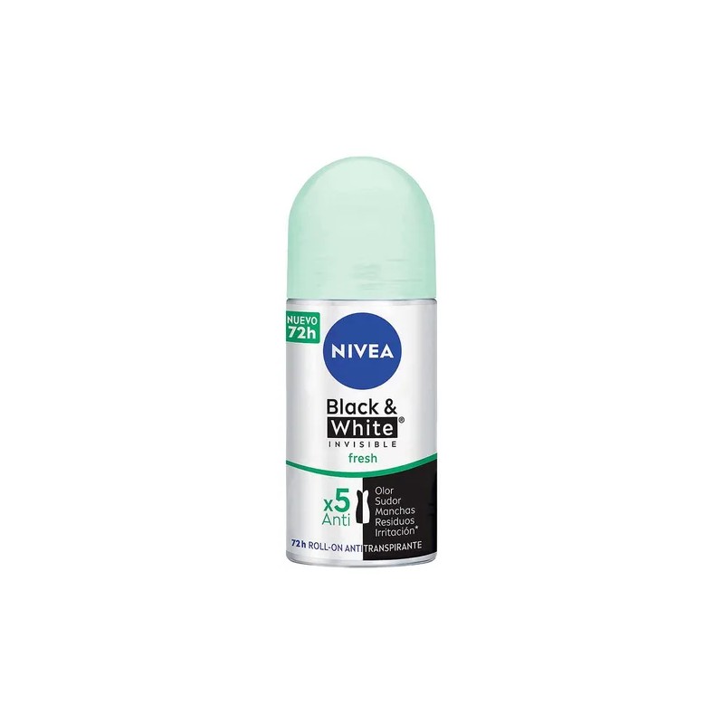NIVEA Desodorante Black&White Fresh Roll On 50ml