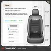 Car Seat Covers Full Set, Memory Foam Leather Car Seat