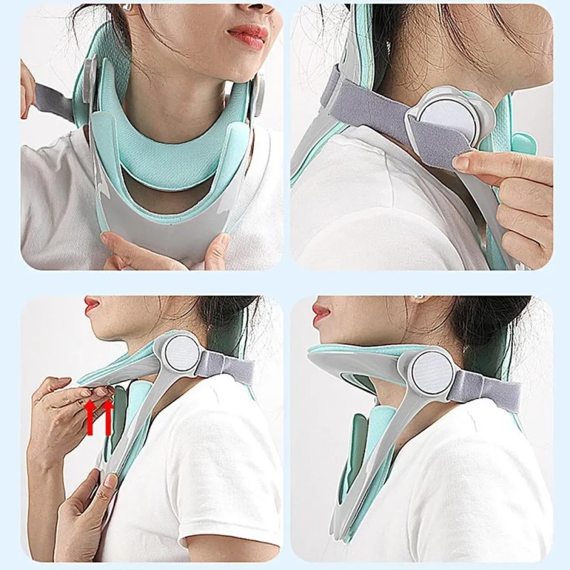 Soporte De Cuello Ajustable 360° Para Corrección De Postura