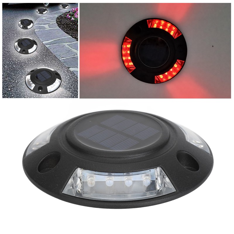 Solar Dock Light 12 LEDs Solar Driveway Light IP68 Waterproof