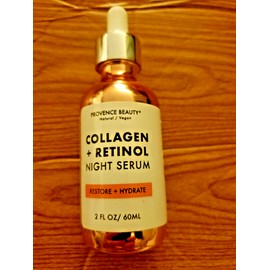 All Skin Types PROVENCE BEAUTY COLLAGEN + RETINOL NIGHT  FACIAL SERUM NATURAL VEGAN
