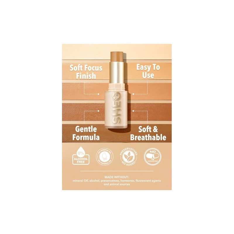 Sheglam Base Maquillaje Barra Alta Cobertura Skin Magnet Larga Duración