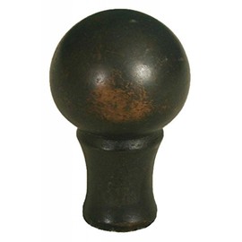 Royal Designs, Inc. Small Ball Lamp Finial for Lamp Shade, F-107AB-1, Antique Brass