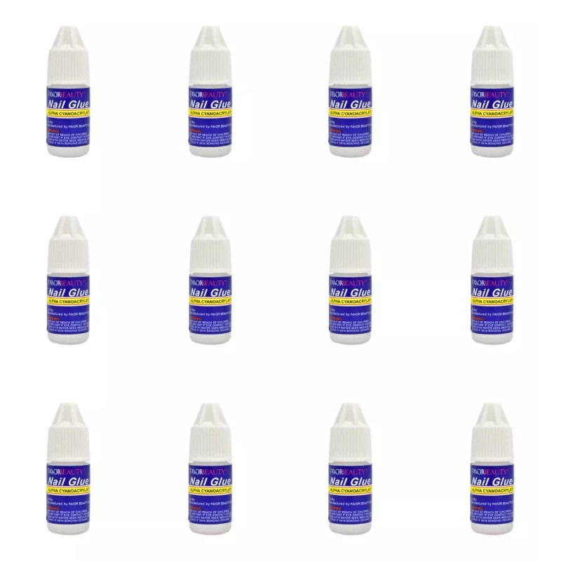 Cosmetitodo Paquete Con 24 Piezas De Pegamento Para Uñas