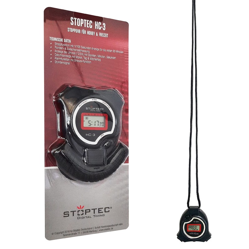Stoptec HC-3 Stopwatch - Digital Stopwatch | Hobby | Sports