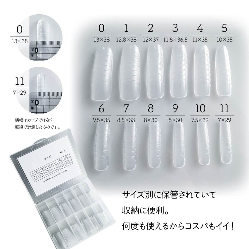 Chip Foam 12 Sizes for Quick Building Polygel (Free, Chip