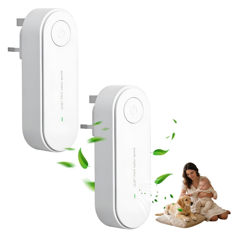 2PCS Ionic Air Purifier Plug In, Negative Ion Generator for