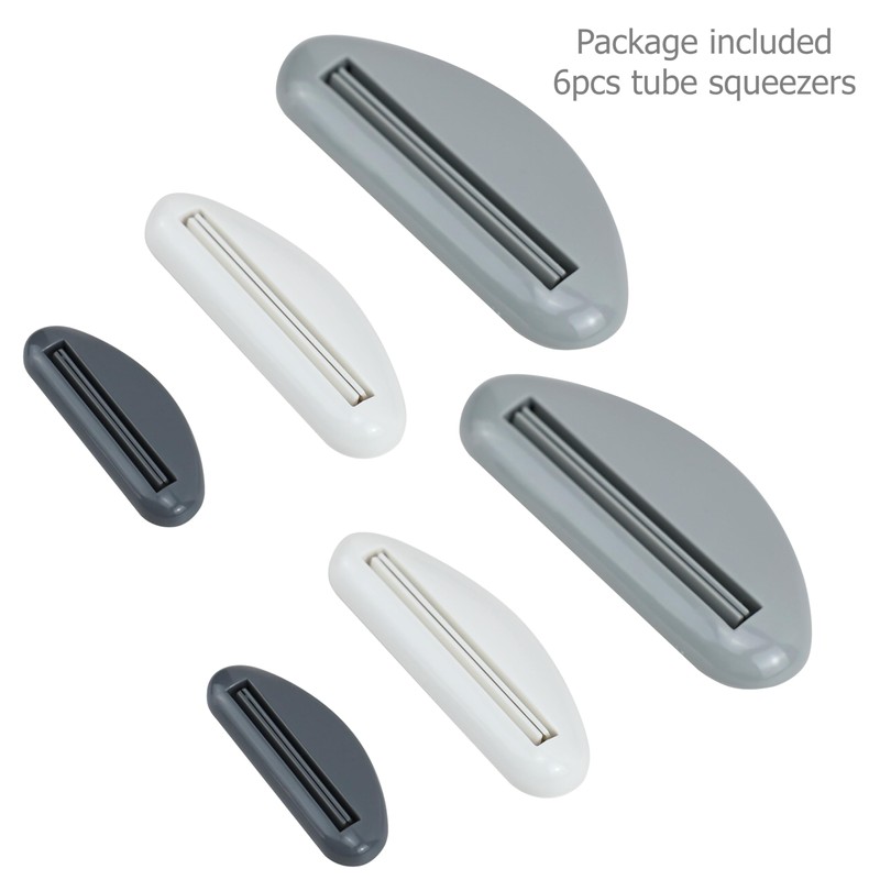 EIKS 6 Sets Tube Squeezer Clip for Toothpaste, Hand Cream,