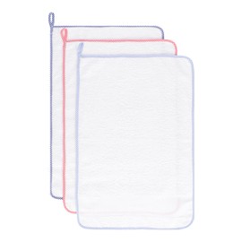 EMMEBi Hand Towels for Nursery and School for Embroidery with AIDA Fabric Made of Cotton Terry Jacquard (Children)