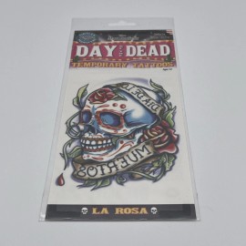 Tinsley Transfers La Rosa Day Of The Dead Temporary Tattoo FX