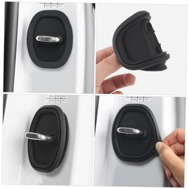 ASAKKURA 8piezas Protector De Cerraduras De Puerta De Coche Cubiertas De Silicona Para Bloqueo De Puertas Amortiguador De Ruido Y Protección Antioxidante Diseño Elegante Y Minimalista Accesorios Para