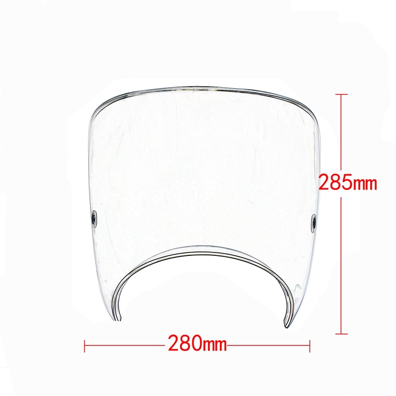 Midimttop Motorcycle Flyscreen WindScreen Windshield Windproof Pare-brise Shield Screen compatible
