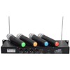 GTD Audio VHF 4 Hand-held Wireless Microphone System mics (Frequency: